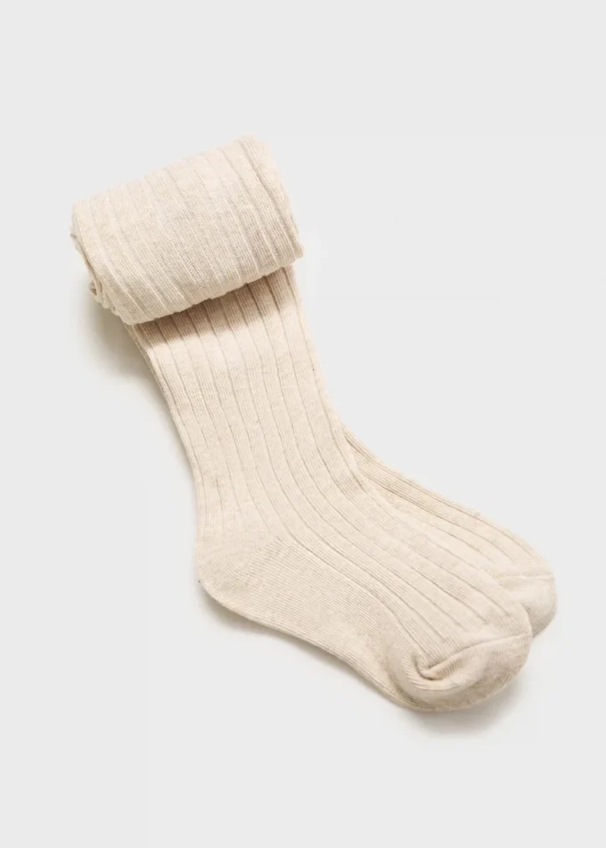 Gerippte Strumpfhose
