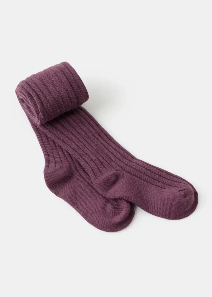 Gerippte Strumpfhose