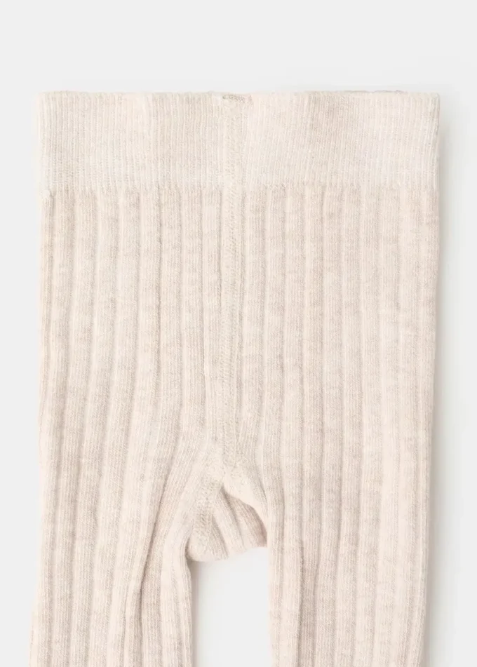 Gerippte Strumpfhose