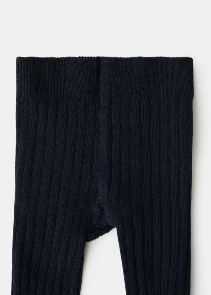 Gerippte Strumpfhose