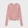 Gerippter Pullover mit Knöpfen Gerippter Pullover mit Knöpfen