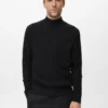 Gerippter Rollkragenpullover