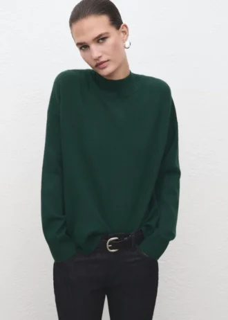 Gerippter Rollkragenpullover