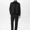 Gerippter Rollkragenpullover