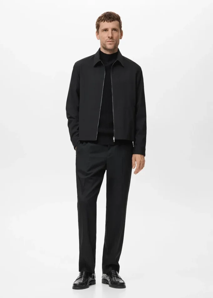 Gerippter Rollkragenpullover
