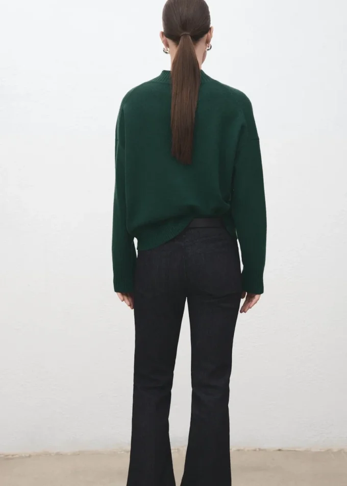 Gerippter Rollkragenpullover