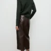 Gerippter Rollkragenpullover mit Knöpfen