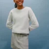Gerippter Strickpullover Gerippter Strickpullover