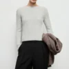Gerippter Strickpullover