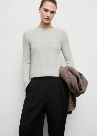 Gerippter Strickpullover