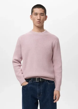 Gerippter Strickpullover