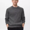 Gerippter Strickpullover