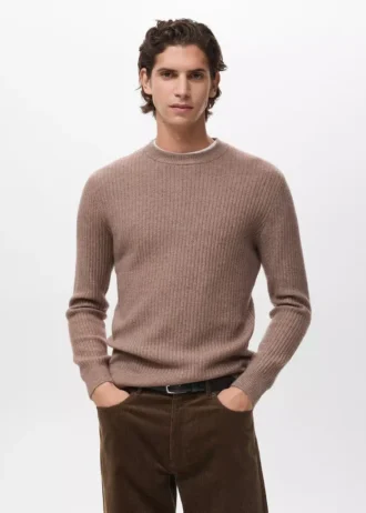 Gerippter Strickpullover