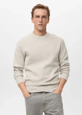 Gerippter Strickpullover