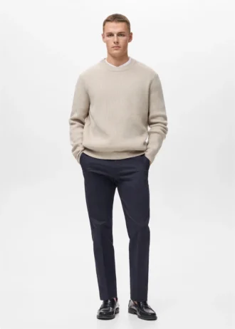 Gerippter Strickpullover