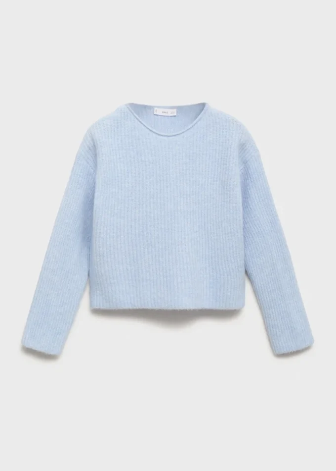 Gerippter Strickpullover Gerippter Strickpullover