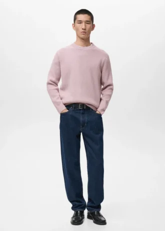 Gerippter Strickpullover