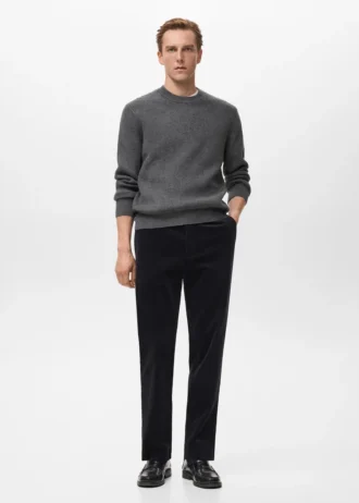 Gerippter Strickpullover