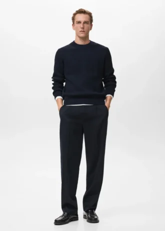 Gerippter Strickpullover