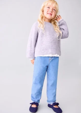 Gerippter Strickpullover