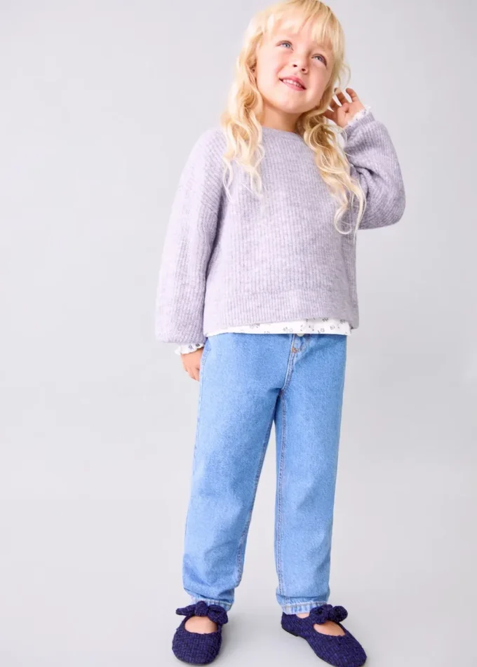 Gerippter Strickpullover Gerippter Strickpullover