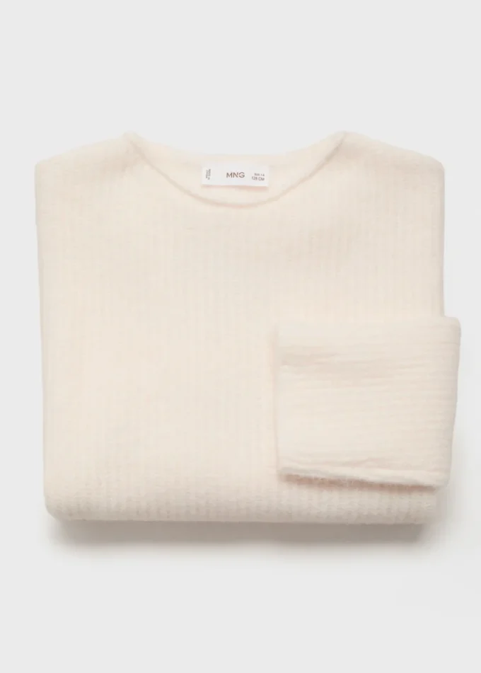 Gerippter Strickpullover Gerippter Strickpullover