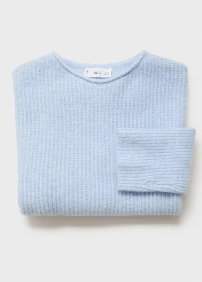 Gerippter Strickpullover Gerippter Strickpullover