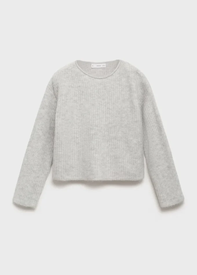 Gerippter Strickpullover Gerippter Strickpullover