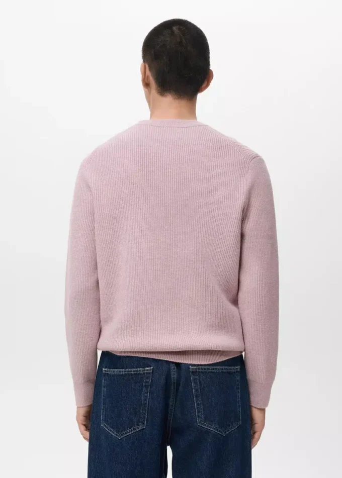Gerippter Strickpullover