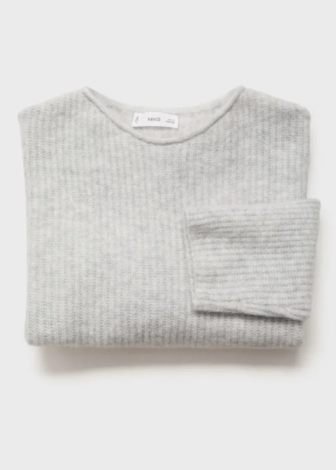 Gerippter Strickpullover Gerippter Strickpullover