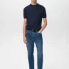 Geripptes Strick-T-Shirt Geripptes Strick-T-Shirt
