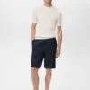 Geripptes Strick-T-Shirt Geripptes Strick-T-Shirt