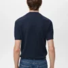 Geripptes Strick-T-Shirt Geripptes Strick-T-Shirt