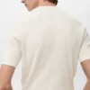 Geripptes Strick-T-Shirt Geripptes Strick-T-Shirt