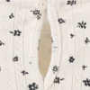 Geripptes T-Shirt mit Blumenmuster Geripptes T-Shirt mit Blumenmuster