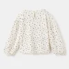 Geripptes T-Shirt mit Blumenmuster Geripptes T-Shirt mit Blumenmuster