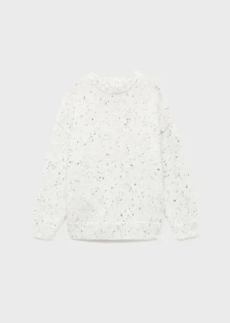 Gespeckter Wollpullover