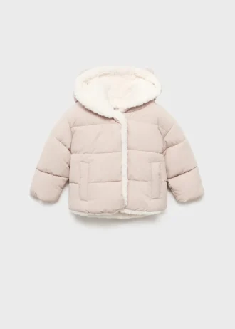 Gesteppte Anorakjacke mit Fellimitat-Innenfutter