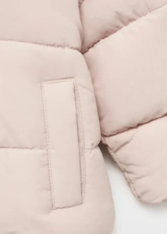 Gesteppte Anorakjacke mit Fellimitat-Innenfutter