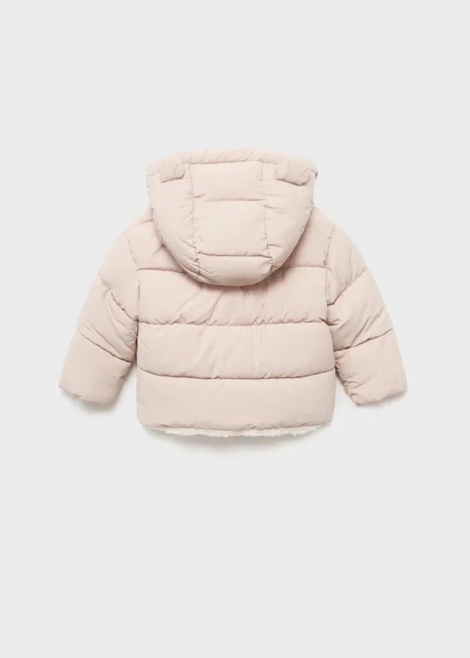 Gesteppte Anorakjacke mit Fellimitat-Innenfutter