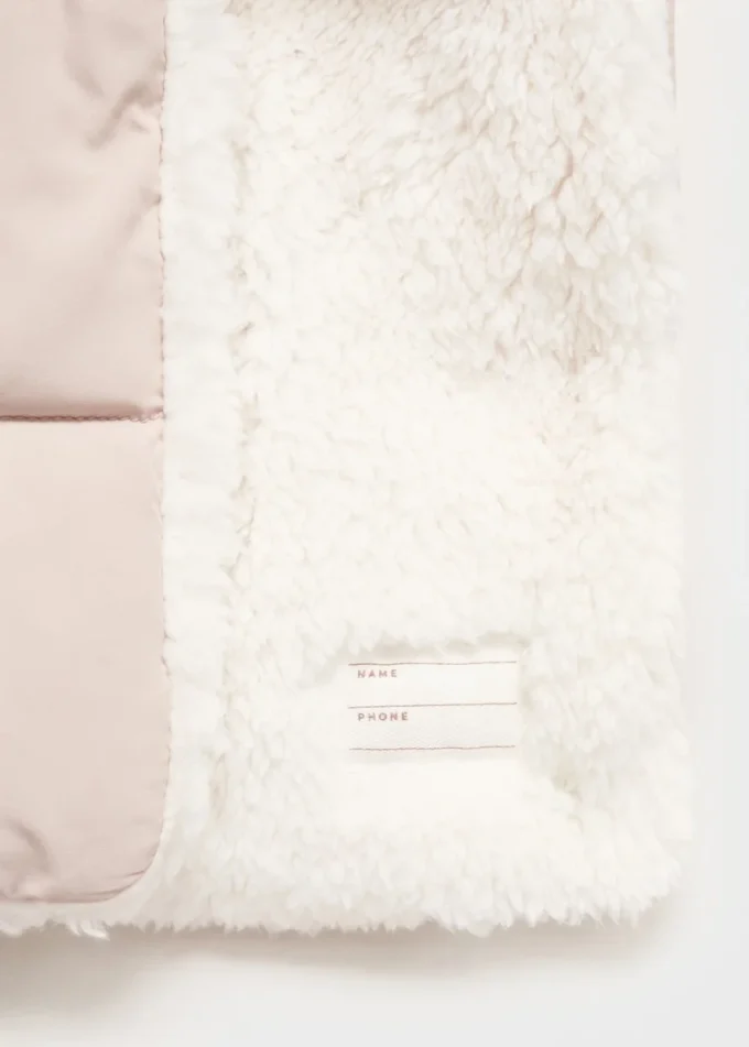 Gesteppte Anorakjacke mit Fellimitat-Innenfutter