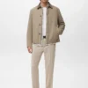 Gesteppte Jacke mit Cordkragen