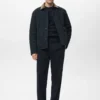 Gesteppte Jacke mit Cordkragen