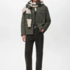 Gesteppte Jacke mit Cordkragen