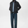 Gesteppte Jacke mit Cordkragen Gesteppte Jacke mit Cordkragen