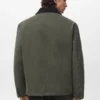 Gesteppte Jacke mit Cordkragen