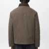 Gesteppte Jacke mit Cordkragen