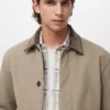 Gesteppte Jacke mit Cordkragen