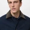 Gesteppte Jacke mit Cordkragen