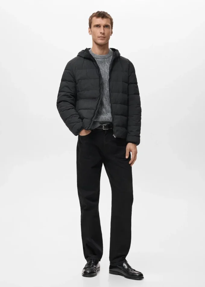 Gesteppte Jacke mit Daunen- und Federfüllung Gesteppte Jacke mit Daunen- und Federfüllung